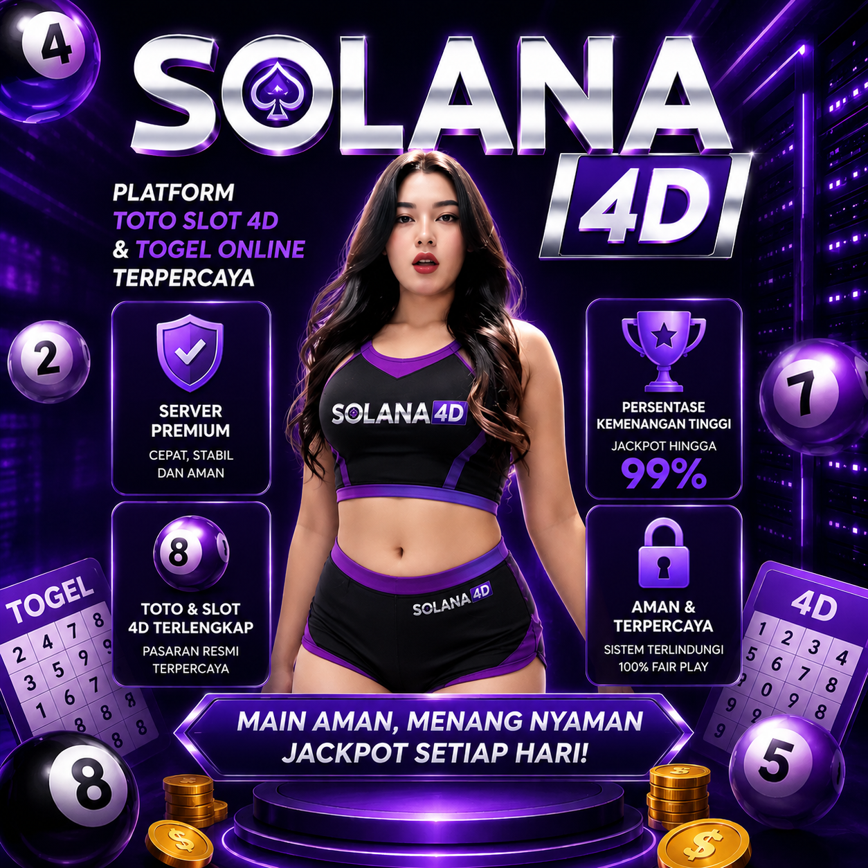SOLANA4D 💫 Server Premium Toto Slot 4D & Platform Togel Online Resmi